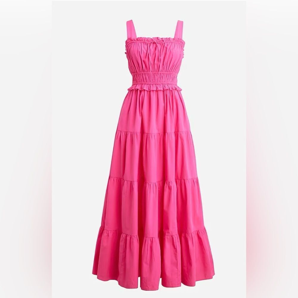 J. Crew Sevilla Tiered Midi Dress Size Medium